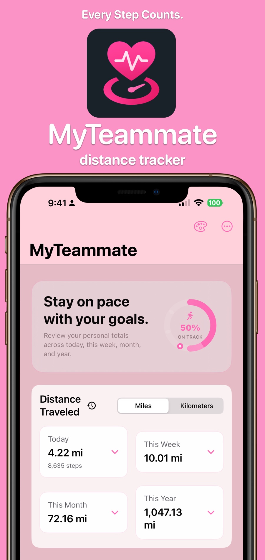 Distance Tracker product preview